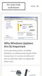 Mobile Screenshot of pcdoctorvermont.com